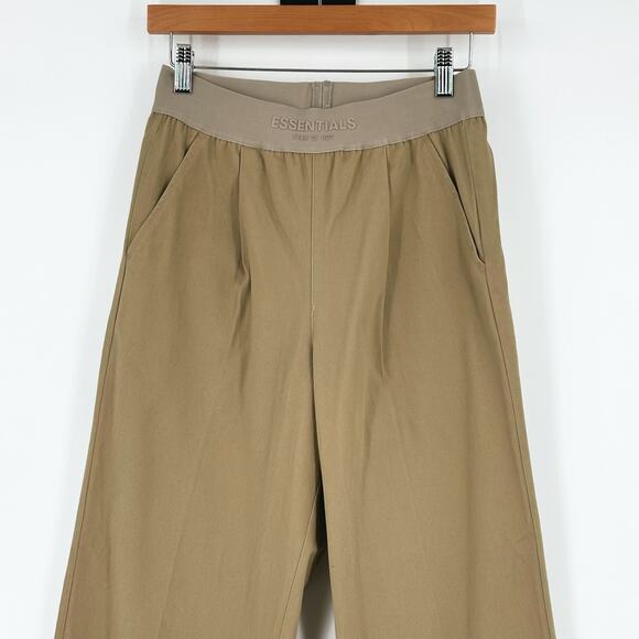 Fear Of God Essentials Womens Relaxed Trouser Pants Small Pull-On Straight Leg - Picture 2 of 13